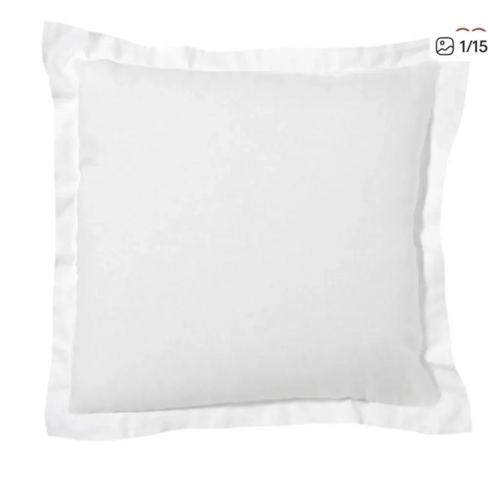 NWOT Pottery Barn White Tencel Lyocell & Linen Blend Euro Sham, 26x26